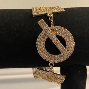 Rhinestone &Gold Bracelet